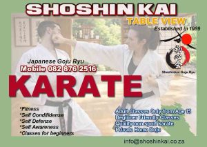 Shoshinkai Goju Ryu Cape town