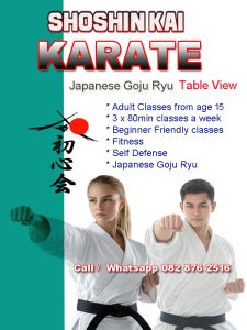 Join Shoshinkai Karate Table View Cape town