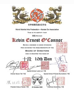 Kevin o conner Award